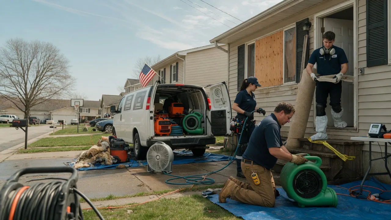 Water Damage Restoration in Evansville, WY near me